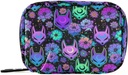 Rejse Pill Organizer Bag Weekly Pill Organizer sag Psychedelic Fox Camellia Lilla Portable små daglige pillebokse til Vitamin Fish Olies Supplement Holder med lynlås kompakt størrelse