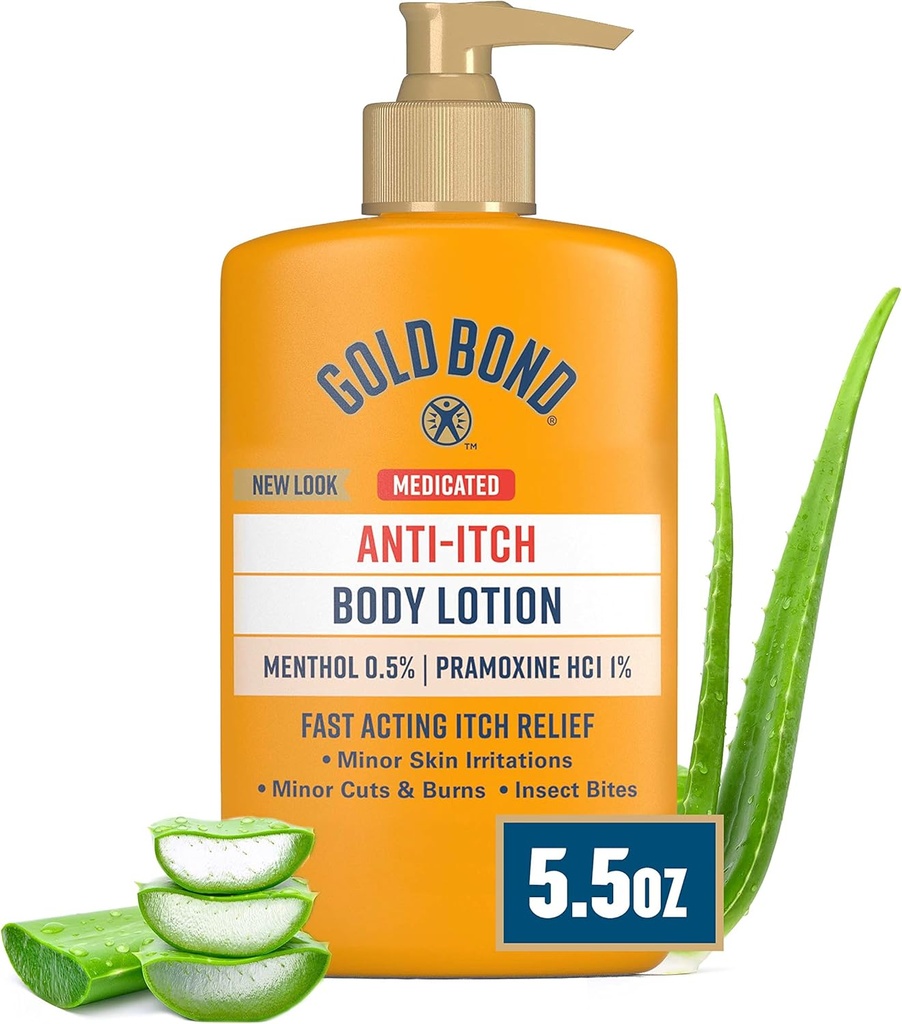 Guld Bond Medicin Anti- Itch Body Lotion 5,5 oz, Steroid fri, hurtig fungerende Itch Relief