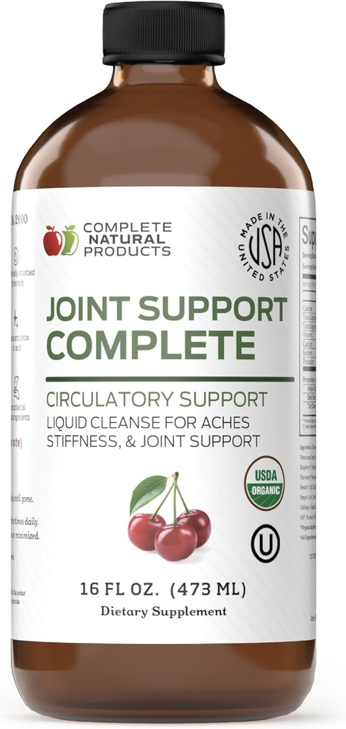 Komplette naturlige produkter Fælles Support Complete - 16 Fl Oz Organic fælles Support Supplement & Ursyre Cleanse