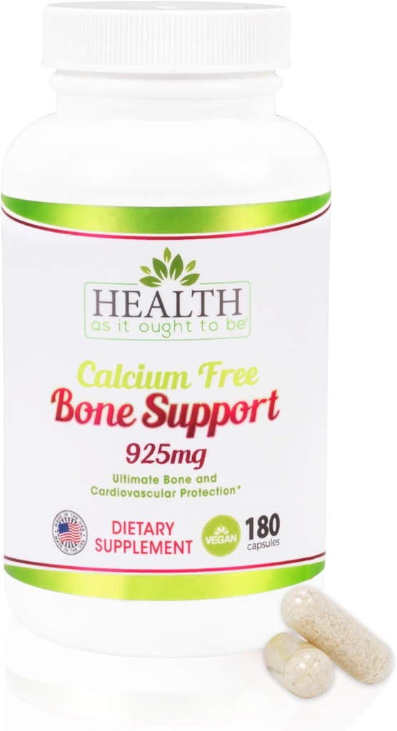 Sundhed som det burde være Calcium Free Knoglestøtte Supplement til 124; Ultimate Knogle- og kardiovaskulær beskyttelse