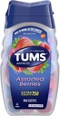 Tums Antacida / Calcium supplement, ekstra styrke 750, tyggetabletter, Assorterede bær 96 tabletter af TUMS (Original version)