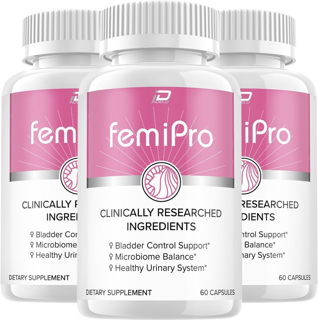 FemiPro supplement - Probiotiske Femi Pro piller, FemiPro 24 timers support Microbiome Probiotiske Urinkontrol Sundhed, Femie Pro Anmeldelser (3 Pack - 180 Kapsler)