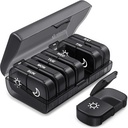 AUVON XL Ugentlig Pill Organizer 2 gange om dagen, Pill Box 7 dag med One- Side store åbninger for nem at bruge, Black Privacy Protection AM PM Pill sag for medicin, vitaminer, fiskeolier, kosttilskud
