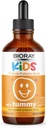 BIORAY Kids NDF Tummy, Raspberry - 4 fl oz (120 ml) - 11- Strain Probiotic Blend - Understøtter immunrespons i GI Tract - Non-GMO, Vegan, Gluten Free - Ca. en. 120 Tjenester