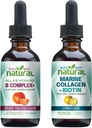 Hvorfor ikke naturlige vitamin B komplekse flydende dråber og Marine flydende kollagen til hår, hud og negle