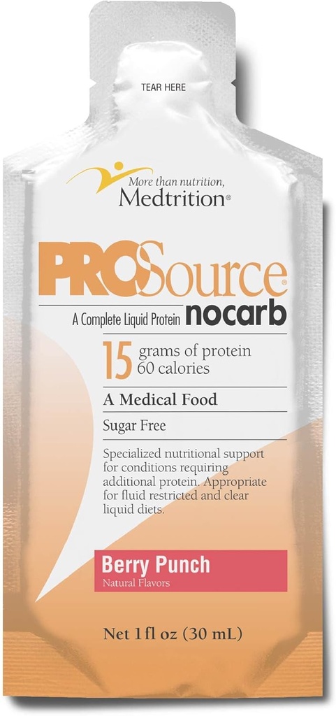 Medition ProSource NoCarb Berry Energy Punch Liquid Pakker Sag af 25-1 fl oz Pakker