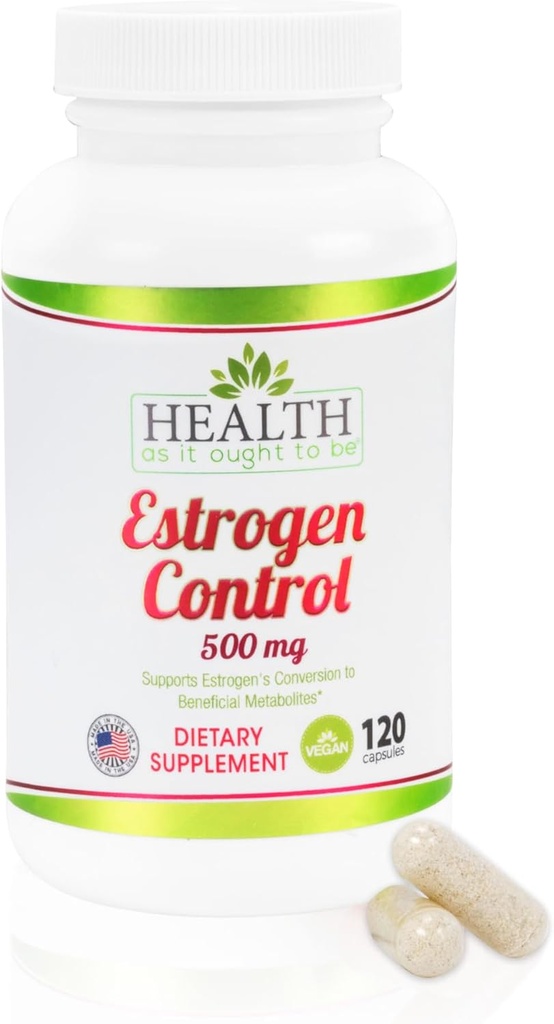Sundhed, som det bør være østrogen kontrol supplement; Læge Formuleret Blend for Optimal østrogen Metabolisme; 124; 120 Kapsler