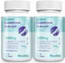 Mistay 2400 MG Complex Liposomal Glutathione Softgels 1500 MG, highest Absorption, Active Form Reduceret Glutathion Supplement, L- Glutathion (GSH) Supplement for immun, 120 Softgels