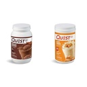 Quest Nutrition Chocolate Milkshake Protein Powder, 22g Protein, 1g Sugar, Low Carb, Gluten Free, 3 Pund, 43 Servere & Saltet Caramel Protein Powder; 26g Protein; 1g Sugar; Low Carb; Gluten Free