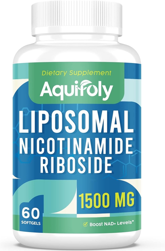 Liposomal Nicotinamid Riboside Supplement 2000 mg med TMG og Pterostilben for maksimal absorption, Superior to NAD, Boosting NAD +, Cellular Energy, og Age Defense, 60 Softgels