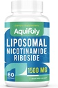 Liposomal Nicotinamid Riboside Supplement 2000 mg med TMG og Pterostilben for maksimal absorption, Superior to NAD, Boosting NAD +, Cellular Energy, og Age Defense, 60 Softgels