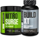 Jacked Factory Nitrobølge Pre- workout i Green Apple & Build XT Muscle Building Bundle for mænd og kvinder