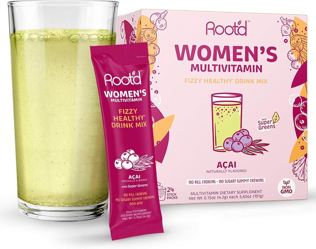 Root 'd - Powder Multivitamin til kvinder - med 25 Vitamin & Minerals