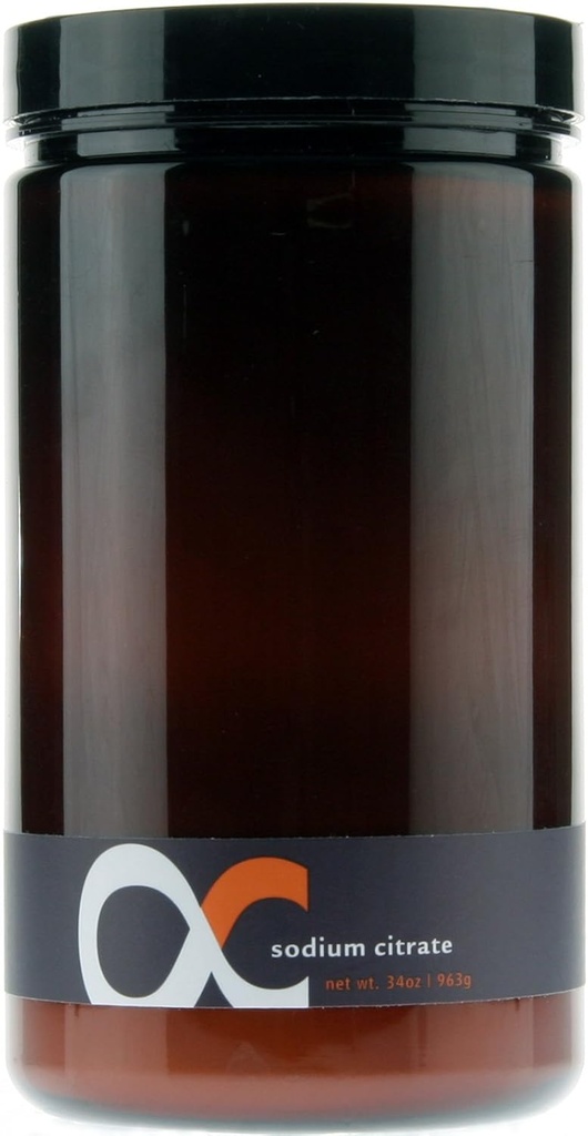 4mular ren natriumcitrat i Amber Jar 34 oz