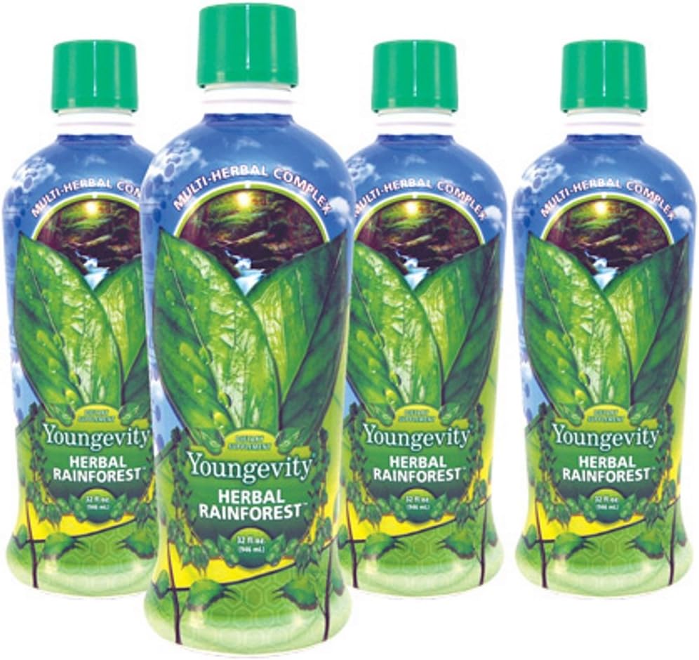 Youngevity Majestic Earth Herbal Rainforest, 32 Fl Oz - Ultimate Multi- Herbal, Multivitamin og Mineral Complex for Mænd, Kvinder, Kids - immunforsvar Supplement - Gluten- Free
