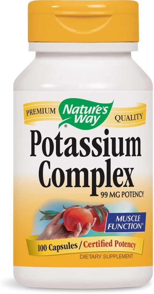 Nature's Way Potassium Complex, 100 Caps (Pack of 2)