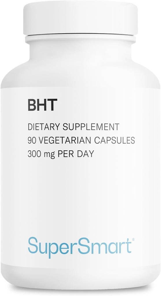 Supersmart - BHT Supplement 300mg per dag - Butyleret Hydroxytoluen