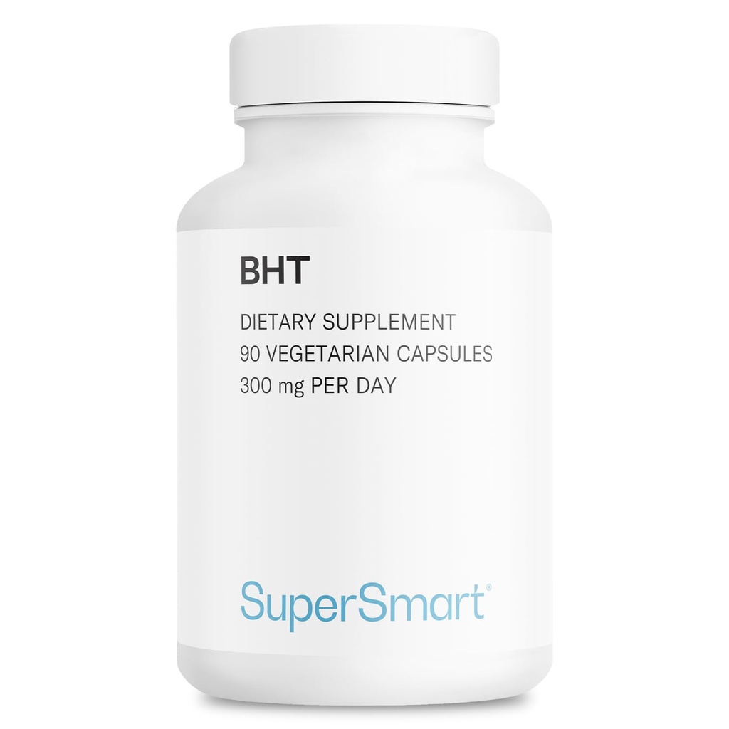 Supersmart - BHT Supplement 300mg per dag - Butyleret Hydroxytoluen