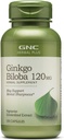 GNC Herbal Plus Ginkgo Biloba 120mg Supplement, Vegetarisk, Understøtter Mental Sharpness, 100 Servere