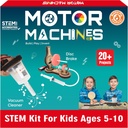 Butterfly EduFields 20in1 STEM projekter Kit til børn alder 5-7 6- 8 8- 10 Beeg 124; STEM legetøj til børn 5 6 7 8 9 10 År Gamle maskiner - Robotics & Engineering Legetøj 124; Gave til 6 7 8 9 10 År Gamle