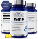 1MD Nutrition CoQ10 - for Heart Health & Cellular Energy Production - Health Supplement for mænd & kvinder - Coenzym Q10 Softgel - 60 dage