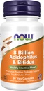 Now Foods Supplements, 8 Millioner Acidophilus & Bifidus, Dairy, Soy og Gluten Free, Strain Verified, 60 Veg Kapsler