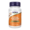 Now Foods Supplements, 8 Millioner Acidophilus & Bifidus, Dairy, Soy og Gluten Free, Strain Verified, 60 Veg Kapsler