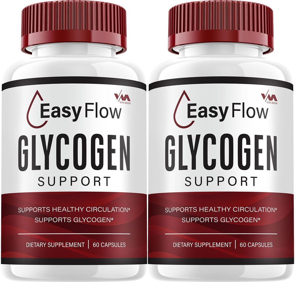 (2 Pack) EasyFlow Glycogen - Easy Flow Capsule Cleaner, EasyFlow Pills, Advanced Formel for Total Wellness, Easy Flow Glycogen Anmeldelser, 120 Kapsler