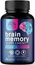 Brain Memory Supplement Pills - 3X Strength Nootropics for Concentration, Clarity & Focus Support - Brain Health Cognitive Vitamins with Bacopa, Phosphatidylserine & DMAE, Brain Booster - 120 Capsules