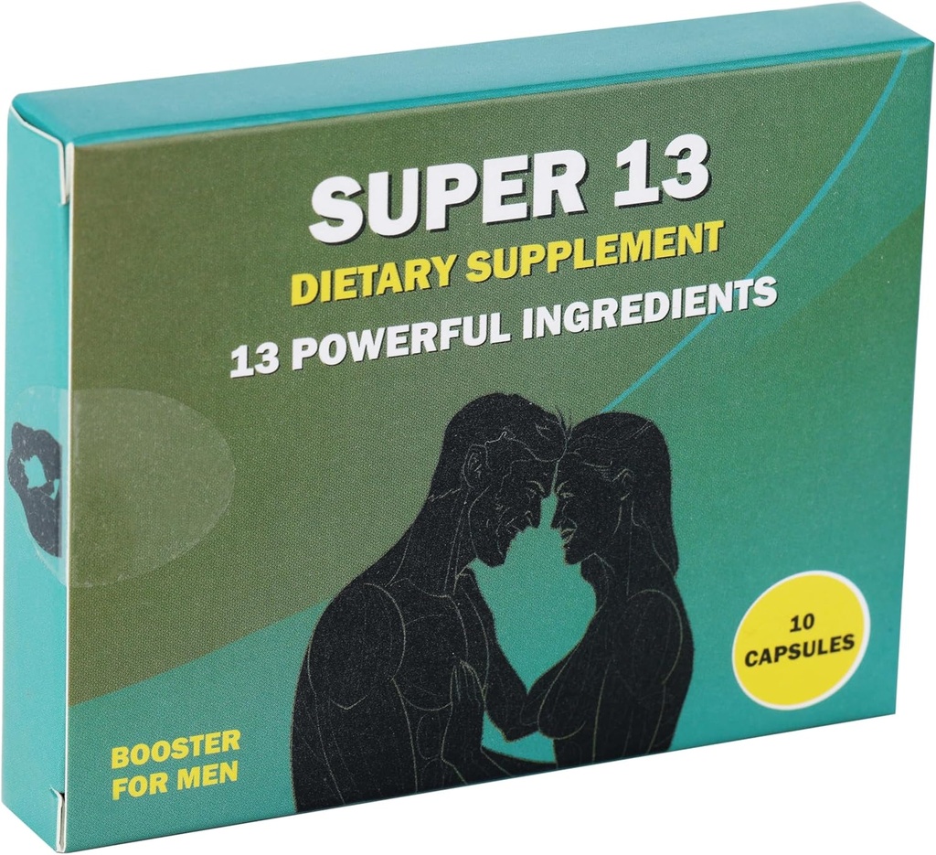 Super 13 hurtigt fungerende urtemand supplement til mænd. 13 Potent Ingredienser - Horny Geat Weed Tongkat Ali Maca & mere til energi Vitality Stamina Endurance og ydeevne Enhancer Pills 10 Caps