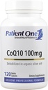 Patient Et Coenzym Q10 (CoQ10) 100 mg 2 gange daglig 124; Antioxidant supplement til understøttende hjerte - og vaskulær sundhed * 4 gange daglig; med Organic Olive Oil 12 gange daglig; 120 kapsler