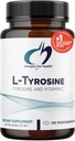 Designs for Health L-Tyrosine 1200mg - Tyrosine + 100mg Vitamin C Supplement - Dopamine Precursor Amino Acid, Non-GMO (120 Capsules)