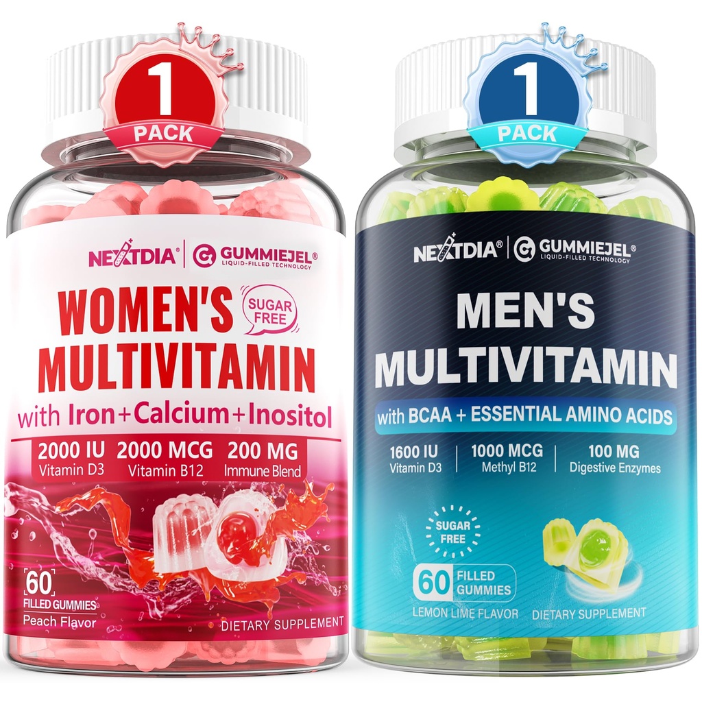 Mænd Multivitamin Gummies 60 Greve + Kvinder Multivitamin Gummies 60 Greve