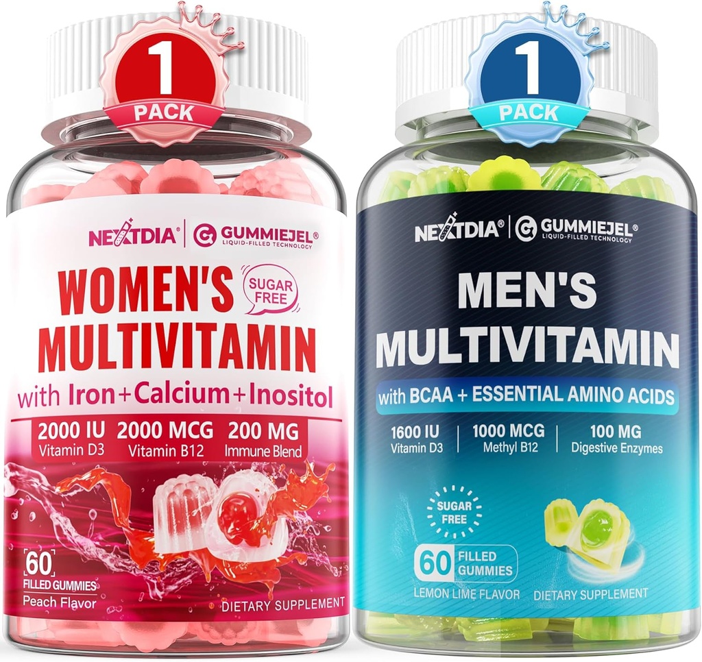Mænd Multivitamin Gummies 60 Greve + Kvinder Multivitamin Gummies 60 Greve