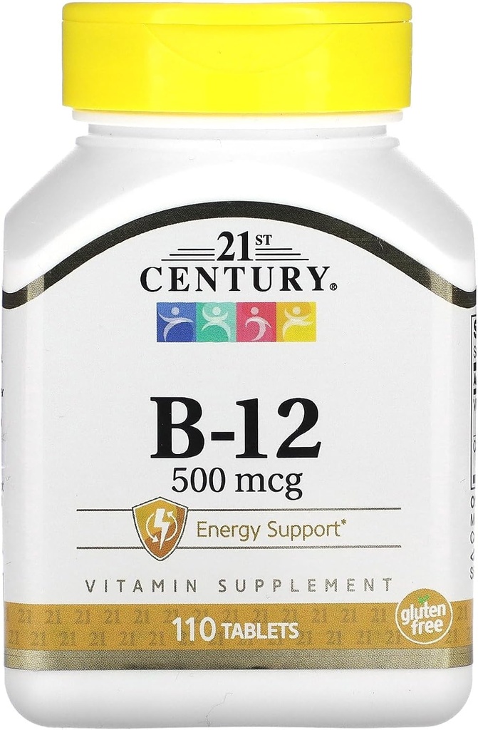 21. århundrede Vitamin B- 12, 500 mcg, 110 tabletter