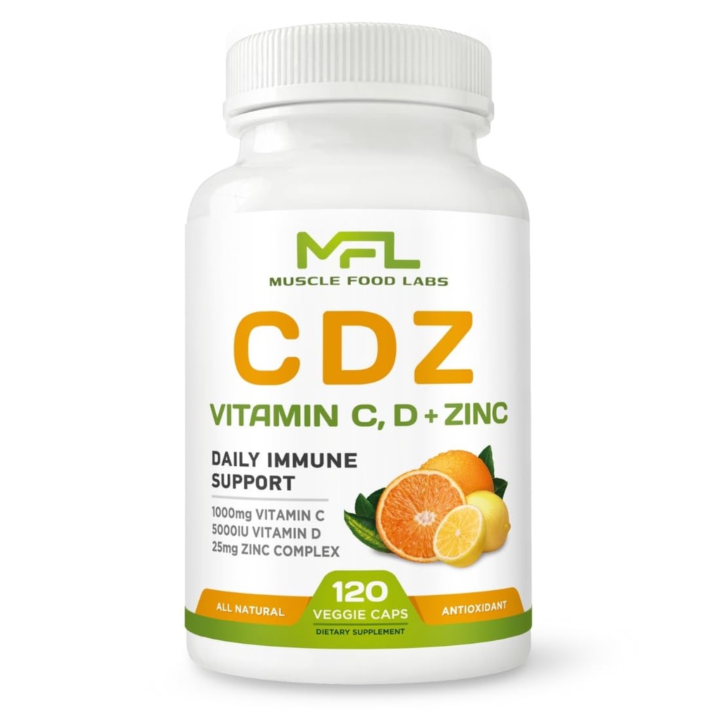 124; C D Z; C-vitamin, 1000mg; 124; D-vitamin, 125mcg; 124; Zink, 25mg; 124; Non- GMO & Gluten Free