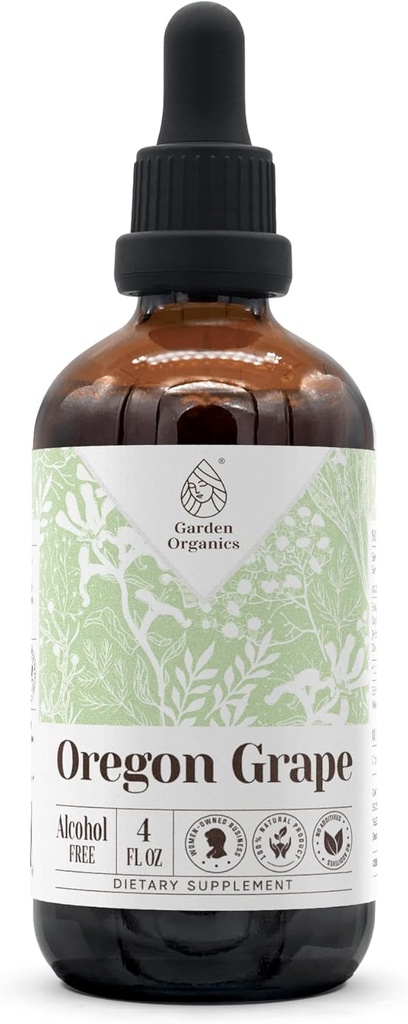 Oregon Grape Alkohol- Free Natural Tincture Extract, Immunsystemet Booster, Flydende dråber Lavet af 100% (4 fl oz)