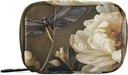 Floral Dragonfly Pill Case Box for Rejser, Ugentlig Portable Pill Organizer Supplement Holder