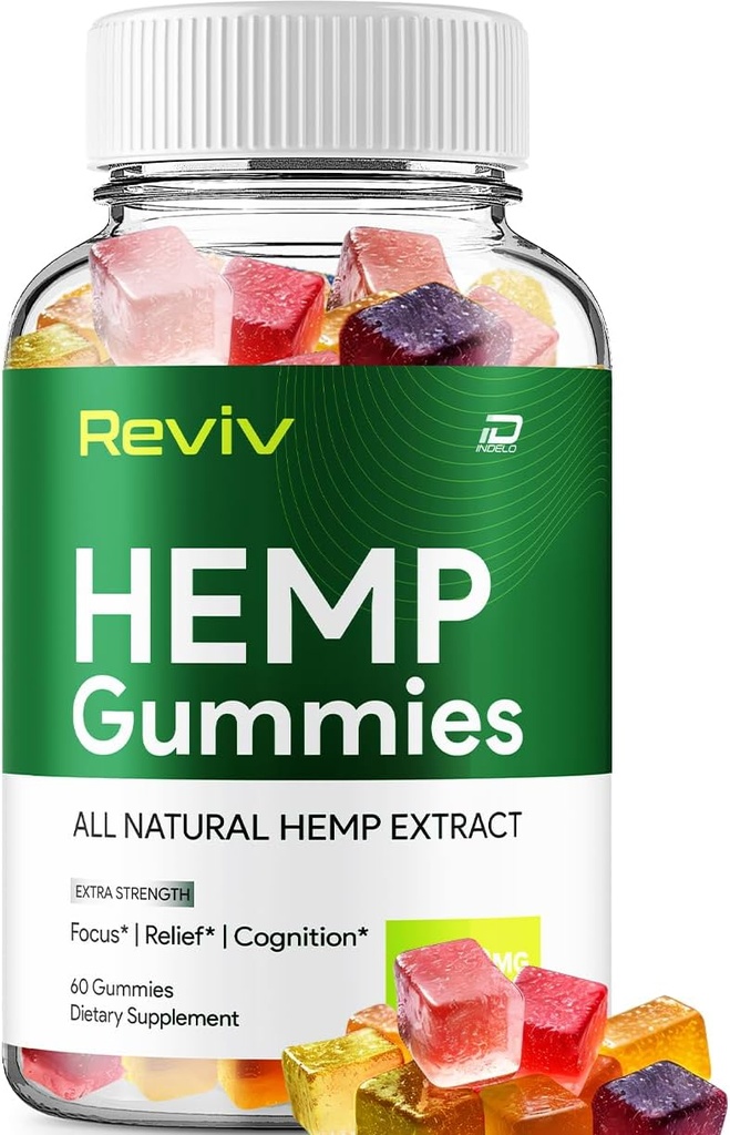 Reviv Hamp - med Seed Extract RevivHemp Gummies Tinnitus Herbal Supplement, Sundhed og Wellness Support, All Natural Reviv Gummy (1 pakke - 60 Gummies)
