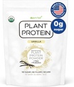 Pure Food: Plant baseret protein pulver med probiotika 4004; Organic, Clean, All Natural, Vegan, Vegetar, Hele Superfood Nutritional Supplement med ingen tilsætningsstoffer 4004; Keto (Vanilla)