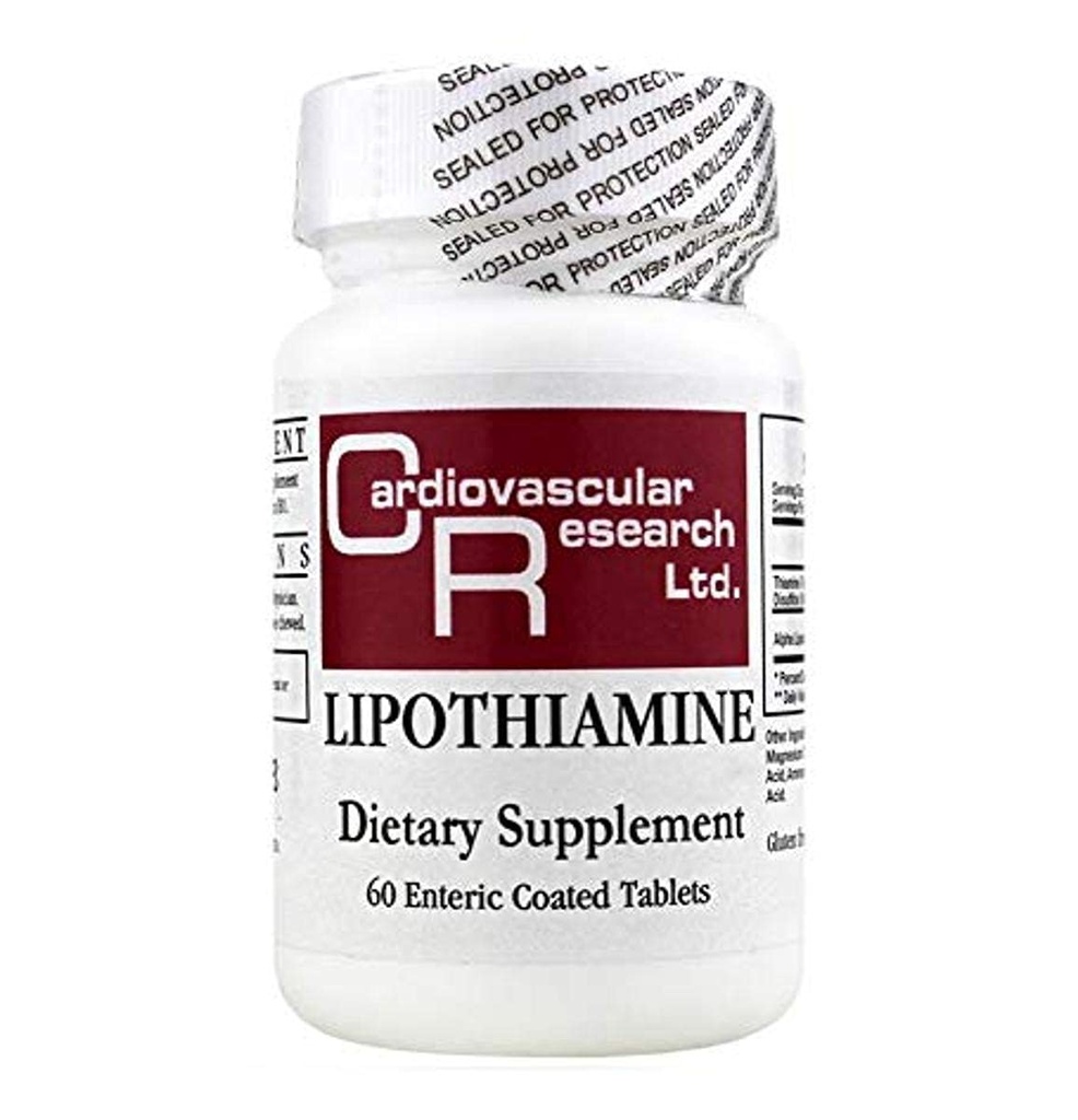 Kardiovaskulær forskning Lipothiamin, hvid, 60 greve (THIAM2)