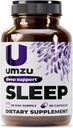 UMZU Magnesium Sleep Support Kosttilskud med GABA og L- Theanin, Komplet Body Afslapning og Mood Support, Non- Melatonin Formel - 180 Kapsler