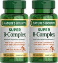 Nature 's Bounty Super B Complex med C-vitamin & folinsyre, immunforsvar og energistøtte, 150 tabletter - pakke med 2