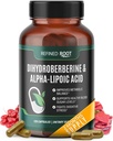 Raffineret Root Dihydroberine 300mg med Alpha Lipoic Acid 600mg tillæg - Ekstra styrke Berberine tillæg med Alpha- Lipoic Acid (ALA) - Advanced Dihydroberberine for Optimal Health