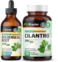 BIO KRAUTER Goldenseal Tinktur 4 Fl. Oz. & Cilantro 100 Kapsler