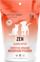 Om champignon Matrix Pet - Canine Matrix 124; Zen Matrix Mushroom Blend D124; USA Grown Human- Grade Organic Mushroom Powder Pet Supplement D124; Calming Lindrende Støtte til hunde & Kat D124; 100 Bedste, 3,5 oz