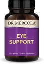 Dr. Mercola Eye Support - understøtter Eye & Vision Health - med Lutein, Zeaxanthin, Organic Astaxanthin & Black Currant - Non-GMO, Gluten- Free & Soy Free - 30 kapsler (30 Servere)
