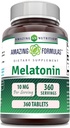 Amazing Formulas Melatonin Supplement Note 124; 10 Mg per Serving Note 124; 360 tabletter