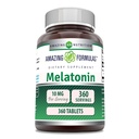 Amazing Formulas Melatonin Supplement Note 124; 10 Mg per Serving Note 124; 360 tabletter