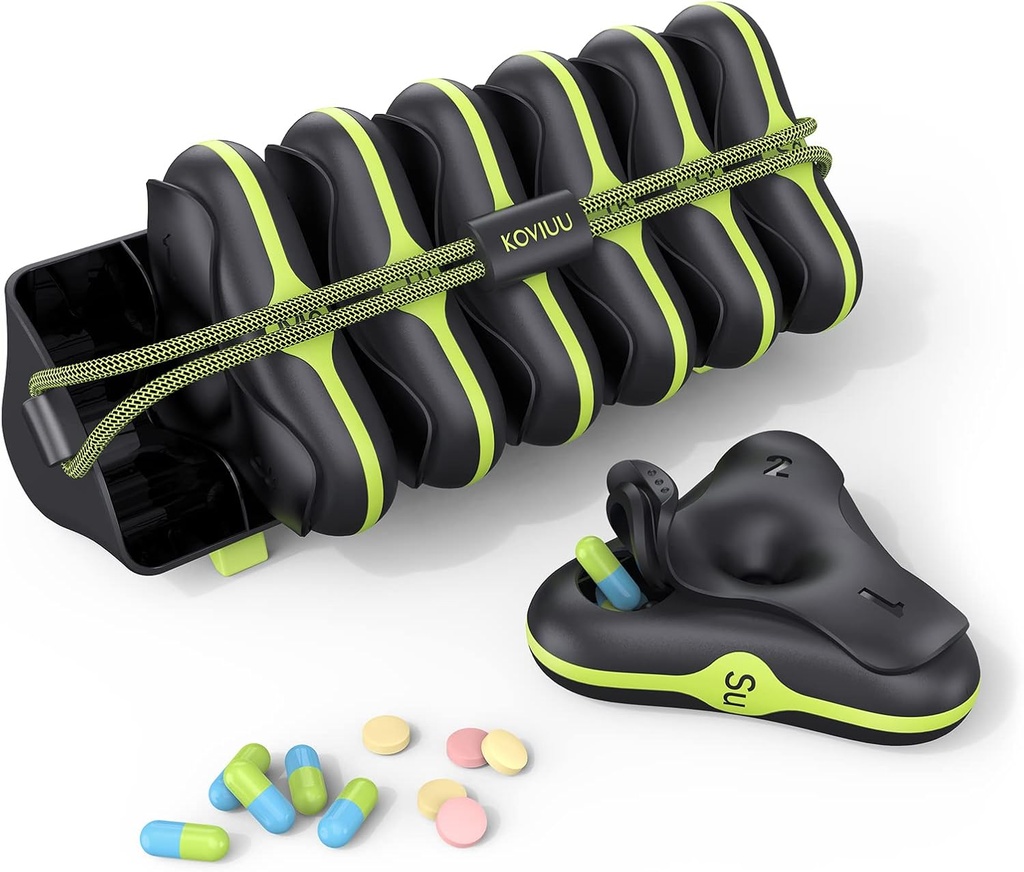 Ugentlig Pill Organizer 3 gange om dagen, Stor rejse Pill Box 7 dag, Aftagelig Daily Pill Case, Vitaminer supplement Medicine Organizer Box, Pill Container Holder